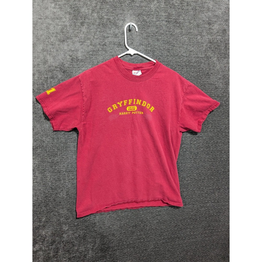 Harry Potter Gryffindor ILM VFX Crew T-Shirt Red Hanes Beefy-T Large